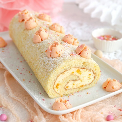 Biskuitrolle Mit Quark Sahne Füllung Ohne Gelatine Käse-Sahne-Biskuitrolle mit Mandarinen und Quark - lebe liebe backe